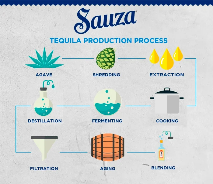 how tequila is made from blue weber agave