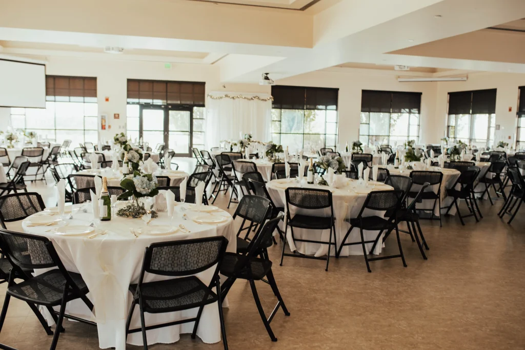 Affordable wedding venues that include tables and chairs