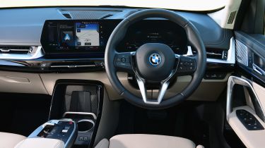 BMW modern interior dashboard with heated seats