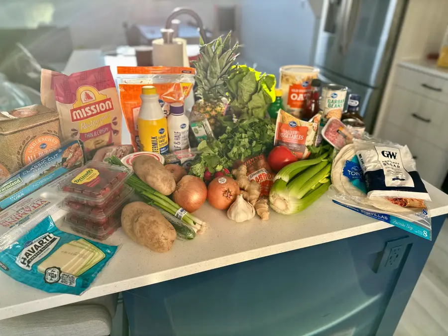 Budget grocery haul for crock pot meals