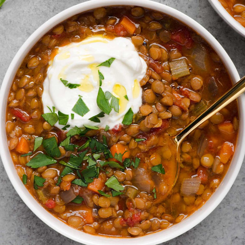 Cheap crock pot lentil soup