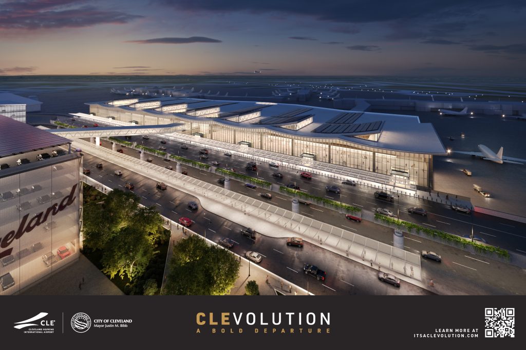 Cleveland Hopkins International Airport exterior daytime