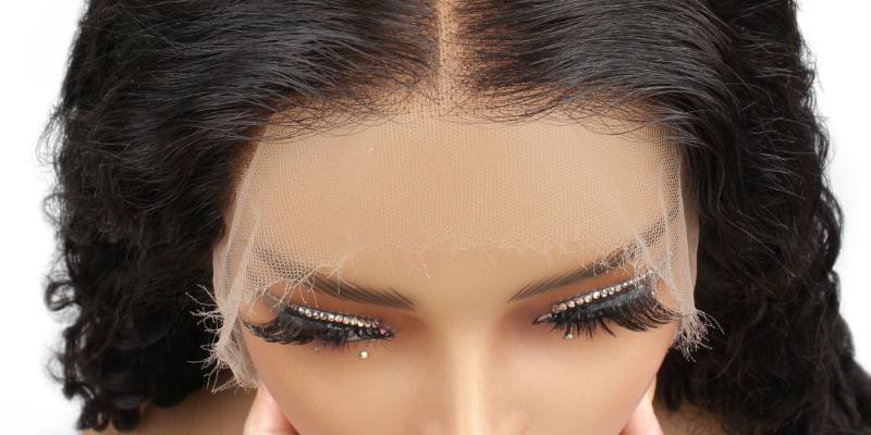 Close-up of natural-looking affordable lace front wig hairline