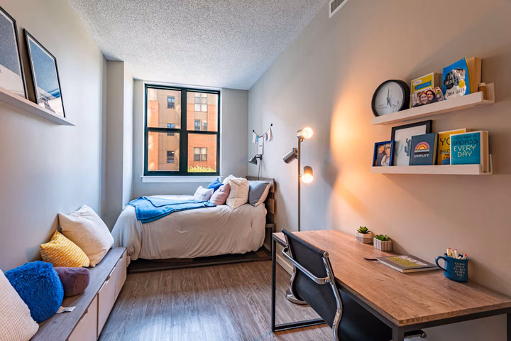 Different groups including students, seniors, veterans, and remote workers accessing affordable housing in the United States.