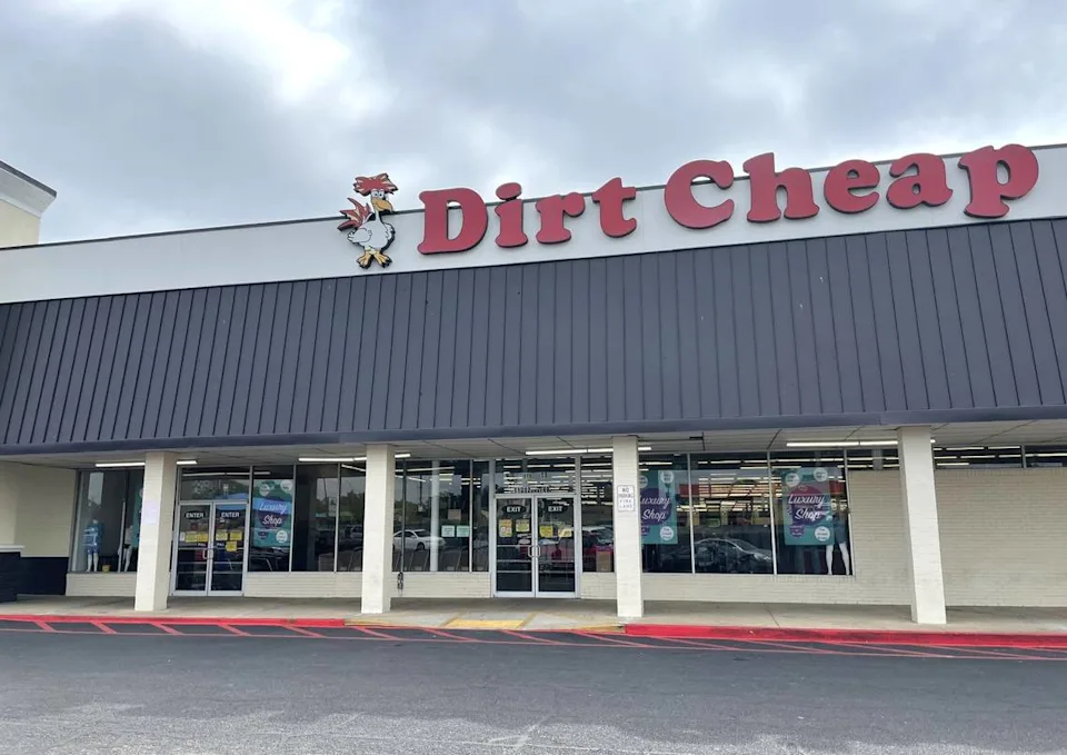 Dirt Cheap discount store exterior in the United States