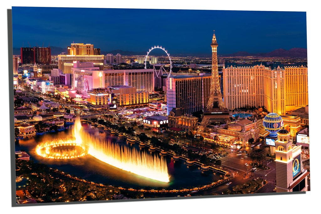 Las Vegas Strip skyline at night