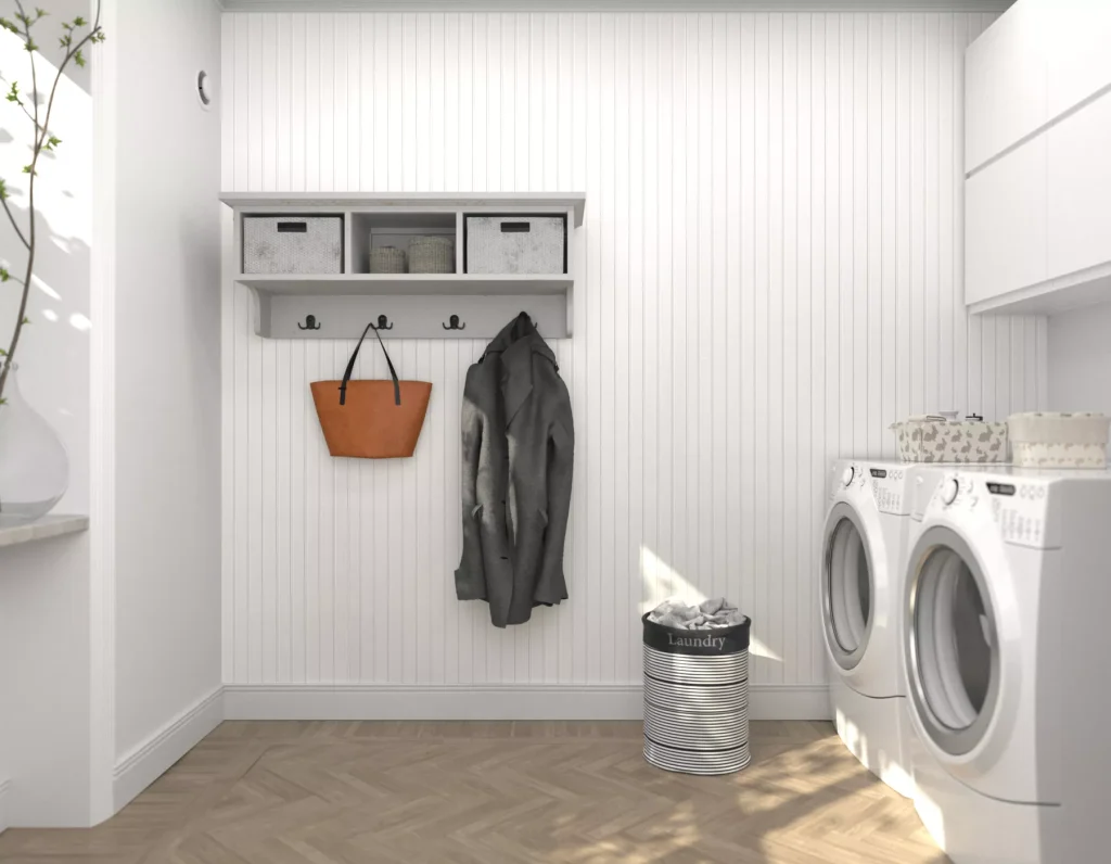 laundry rooms demand the most caution when using cheap wall paneling