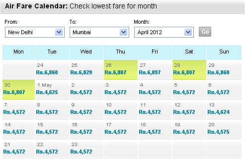 Midweek and off-peak flights offering cheaper fares