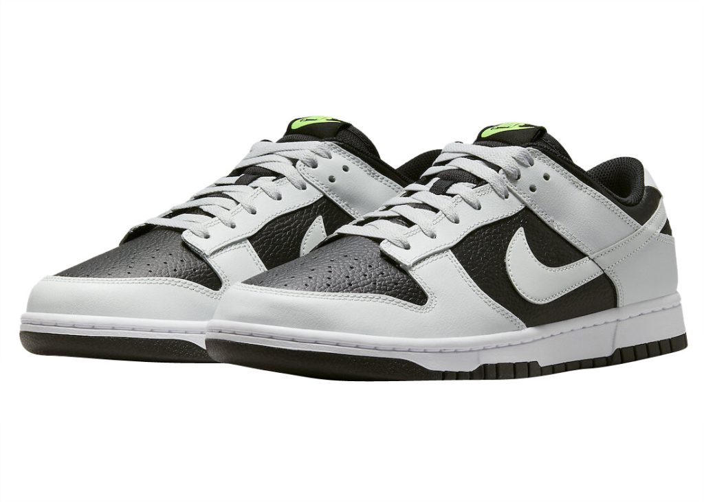 Nike Dunk Low Panda and Grey Fog pairs displayed together. (cheap dunks)