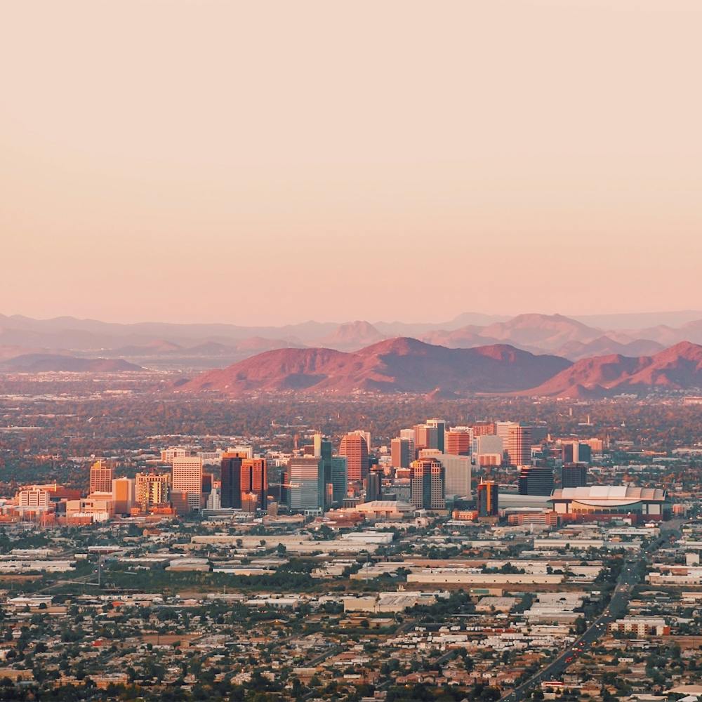 Phoenix Arizona desert skyline