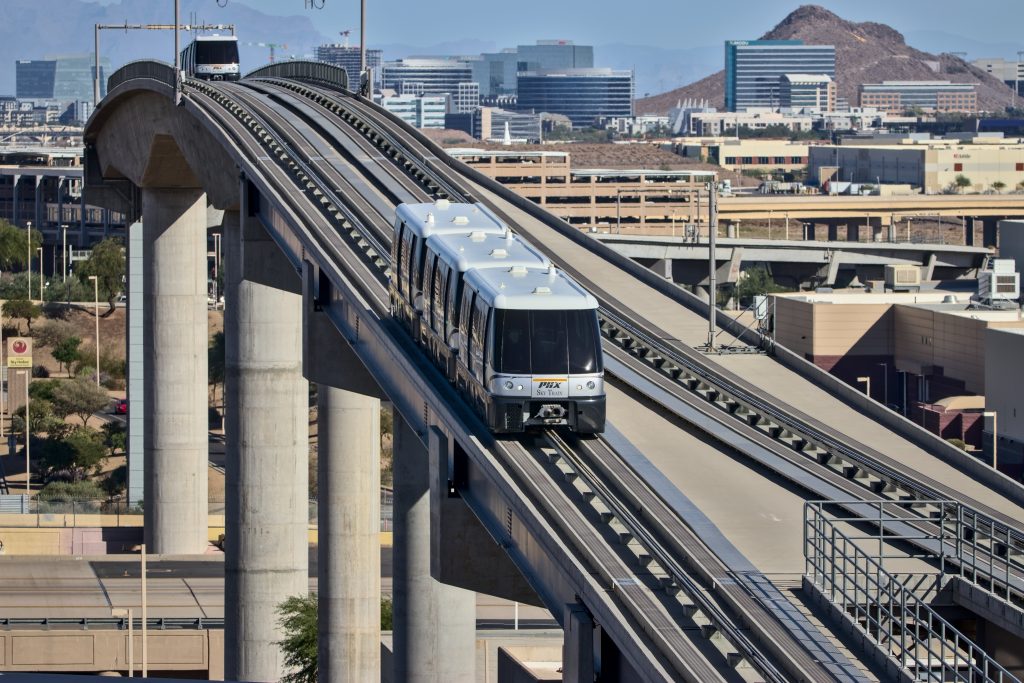 Phoenix Sky Harbor Sky Train transportation system