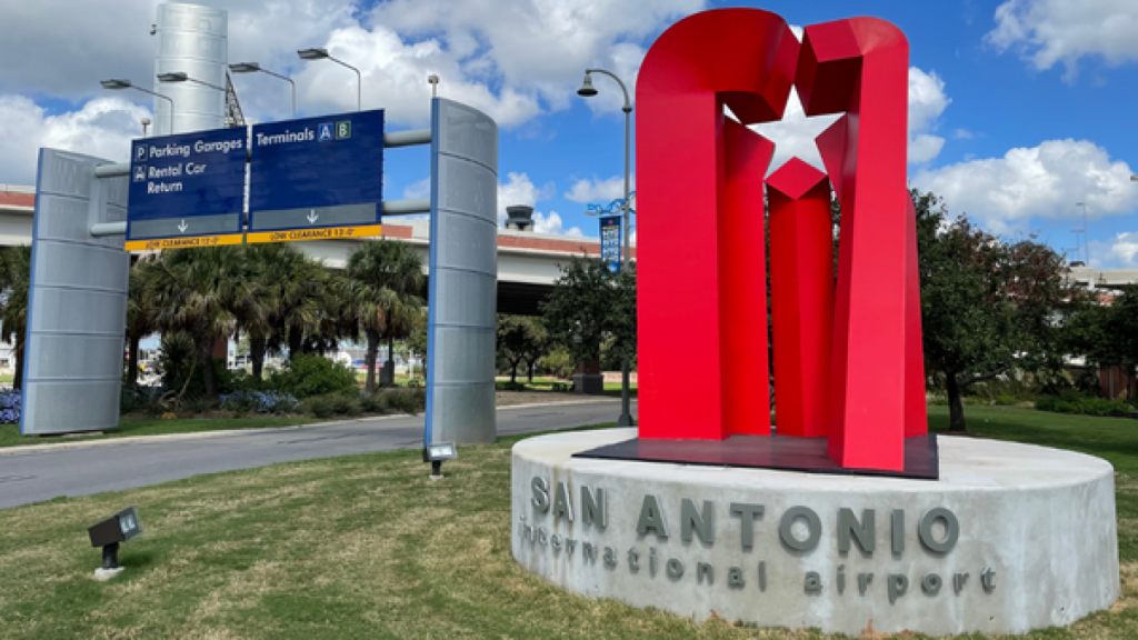 San Antonio airport terminal exterior