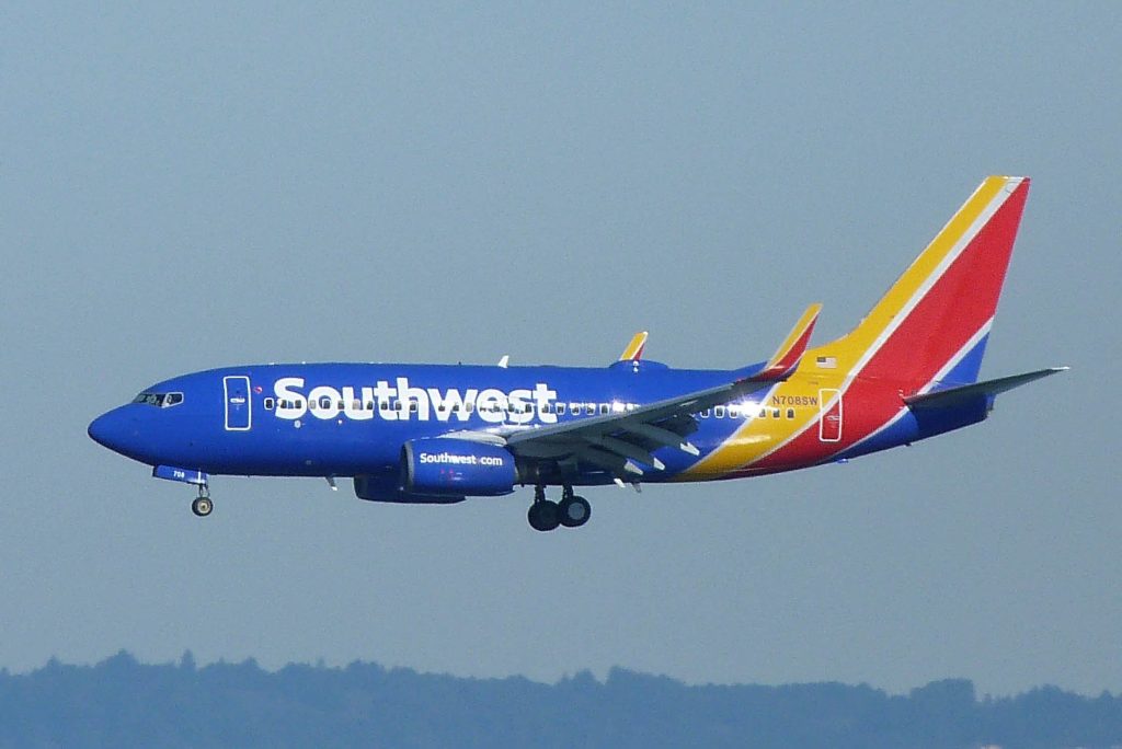 Southwest Airlines Chicago to Houston route