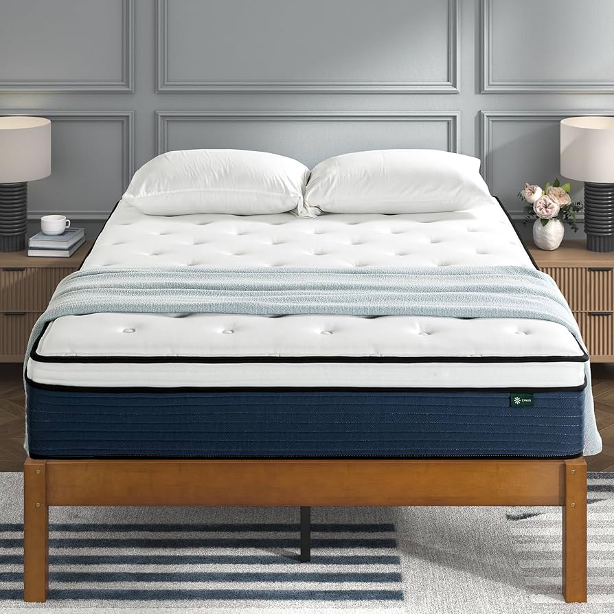 Thick 12 inch hybrid mattress profile