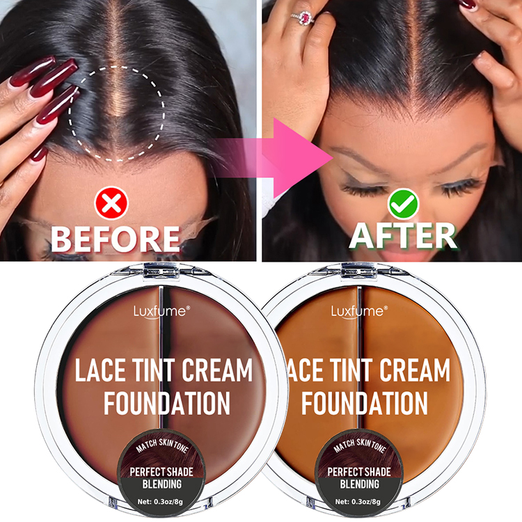 Tinting wig lace with foundation. (cheap wigs)