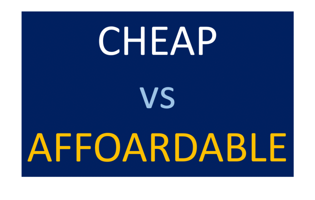 cheap meaning in American English showing positive and negative usage