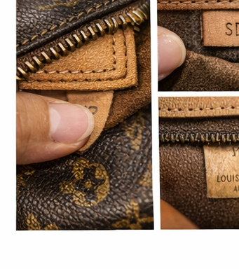 worn louis vuitton bag before restoration
