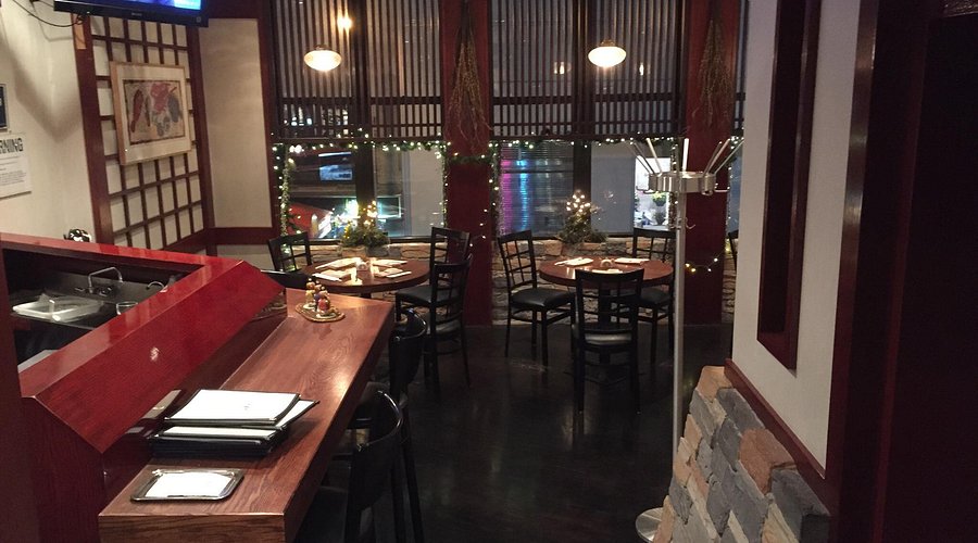 Affordable sushi platter with rolls and nigiri served at a New York City restaurant.