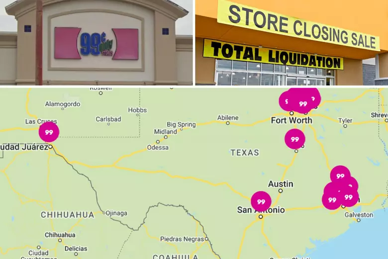 Texas discount retail market map