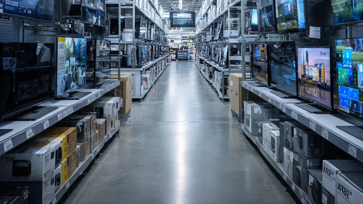 Electronics store open box section