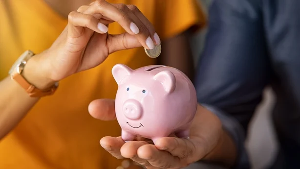 Happy American shoppers saving money by finding dirt cheap local deals near them