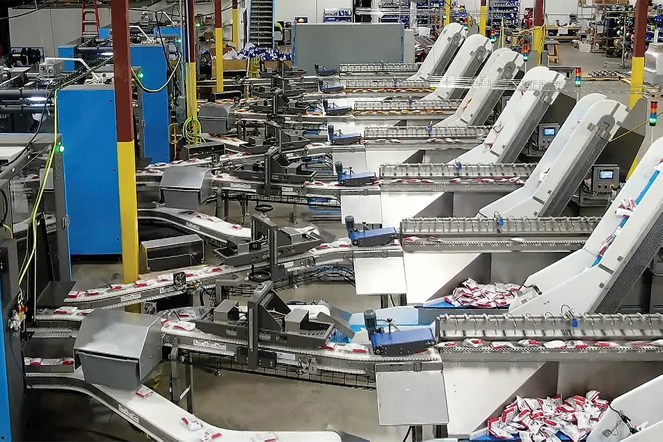 Bulk Cheap Charlies jars being produced in a US factory production line