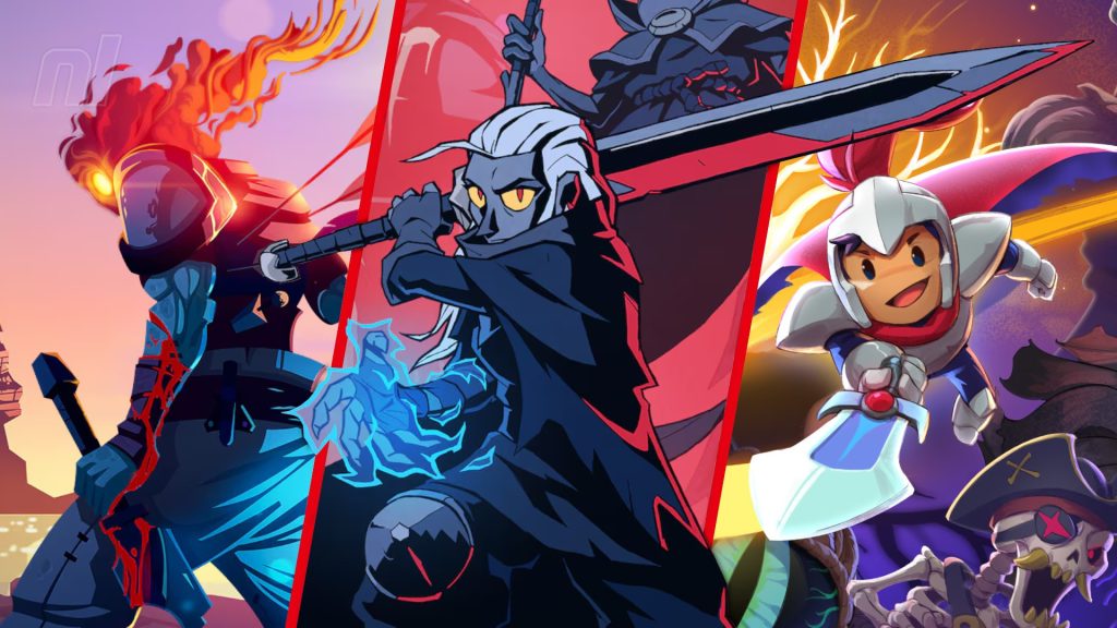 Dead Cells rogue-like warrior fighting through colorful, deadly pixel dungeons