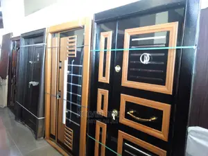 Exterior double doors available in a renovation surplus store