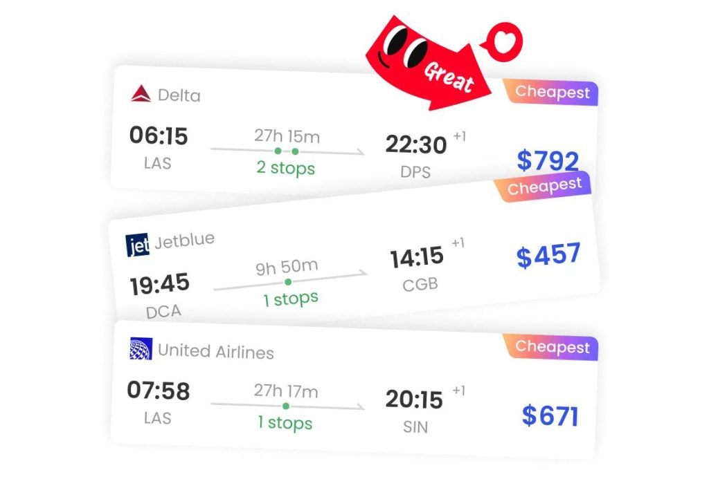 “Google Flights calendar showing cheapest travel dates and price variations”