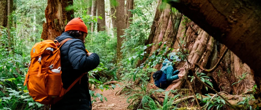 People preparing safely for cheap outdoor activities including hiking biking and city exploration