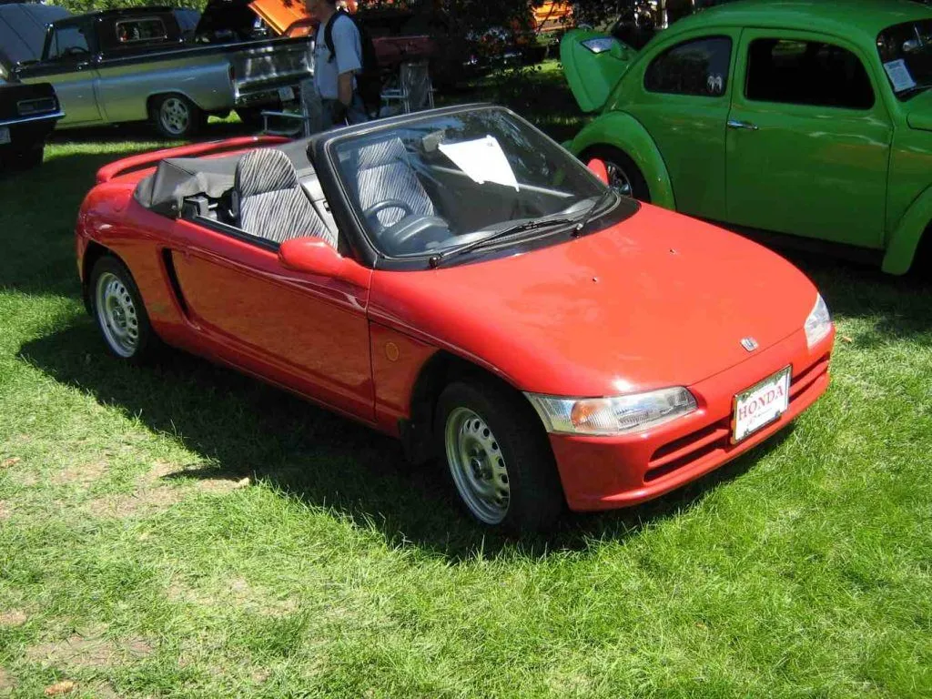 Red Honda Beat at a car show.