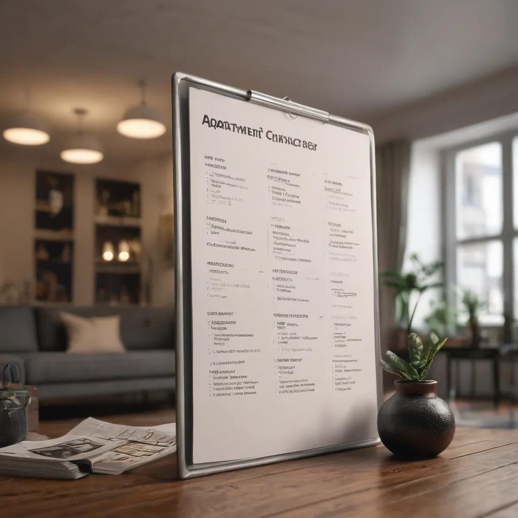 San Diego apartment rental checklist for tenants