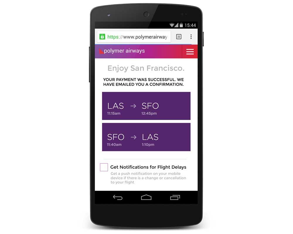 Smartphone notification showing cheap flight alert for immediate booking