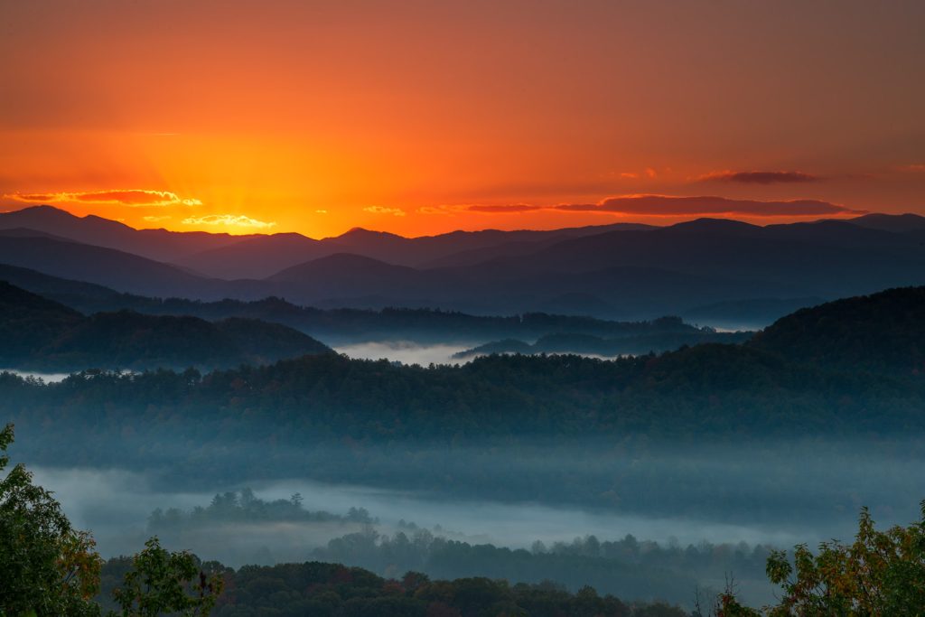 Hikers enjoying scenic trails in the Great Smoky Mountains near Pigeon Forge