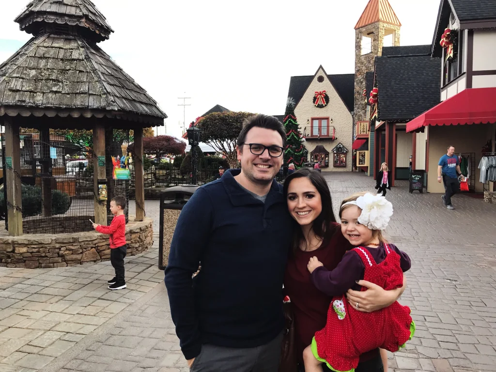 Visitors exploring popular attractions along the Pigeon Forge Parkway