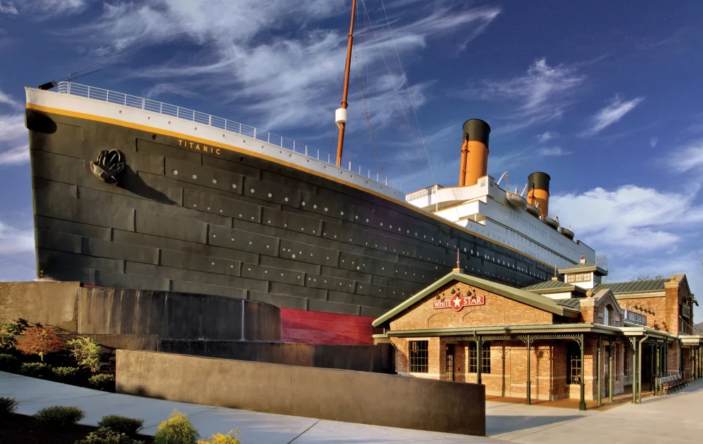 Visitors exploring a museum attraction in Pigeon Forge Tennessee