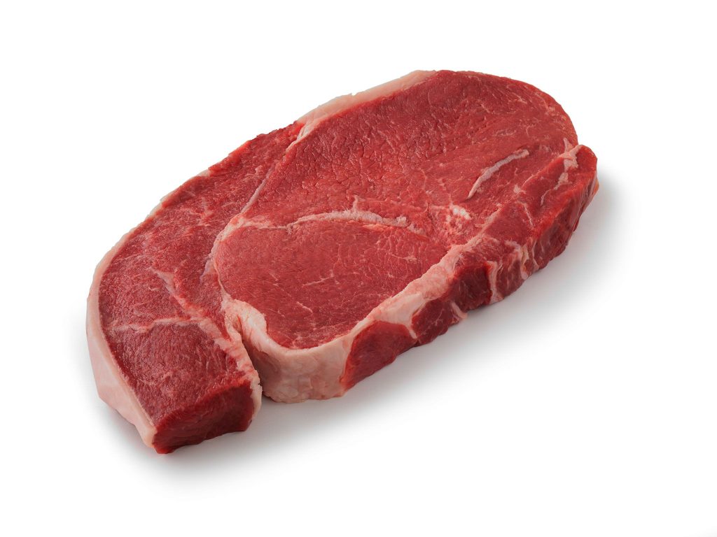 top sirloin steak raw