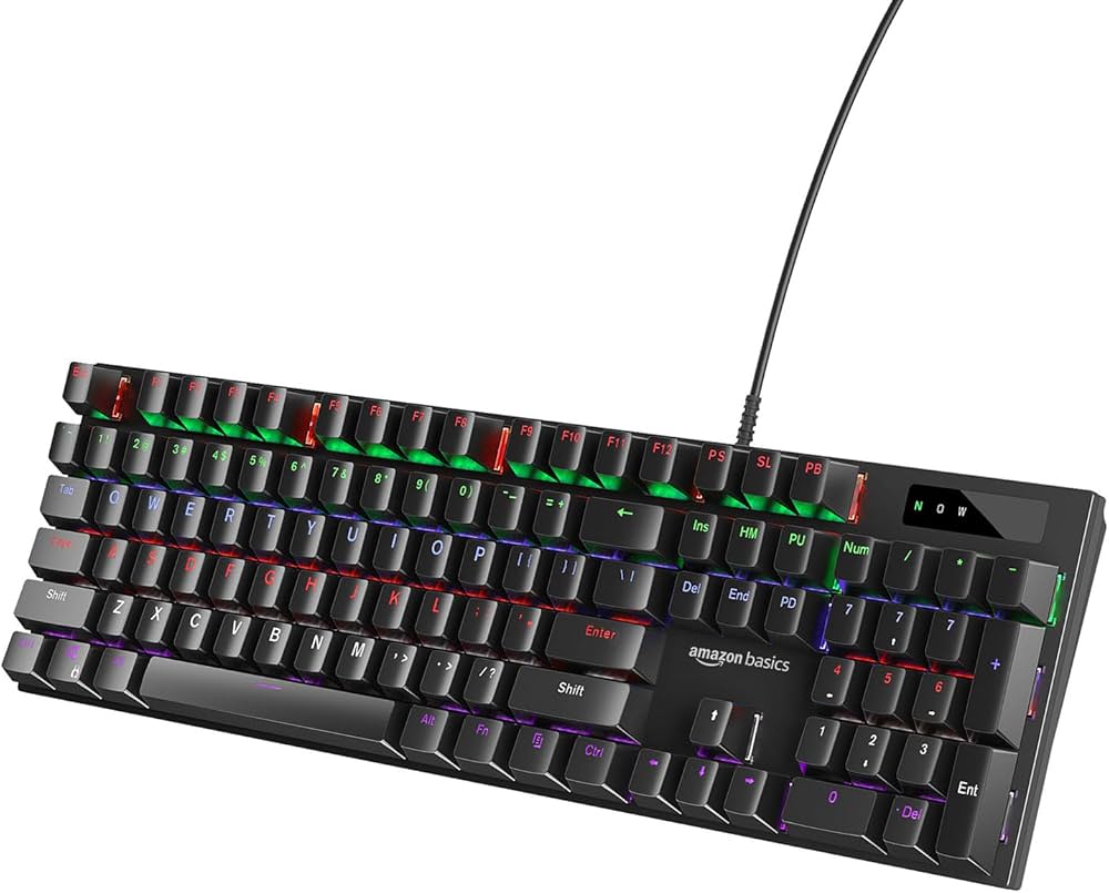 amazon basics budget keyboard typing