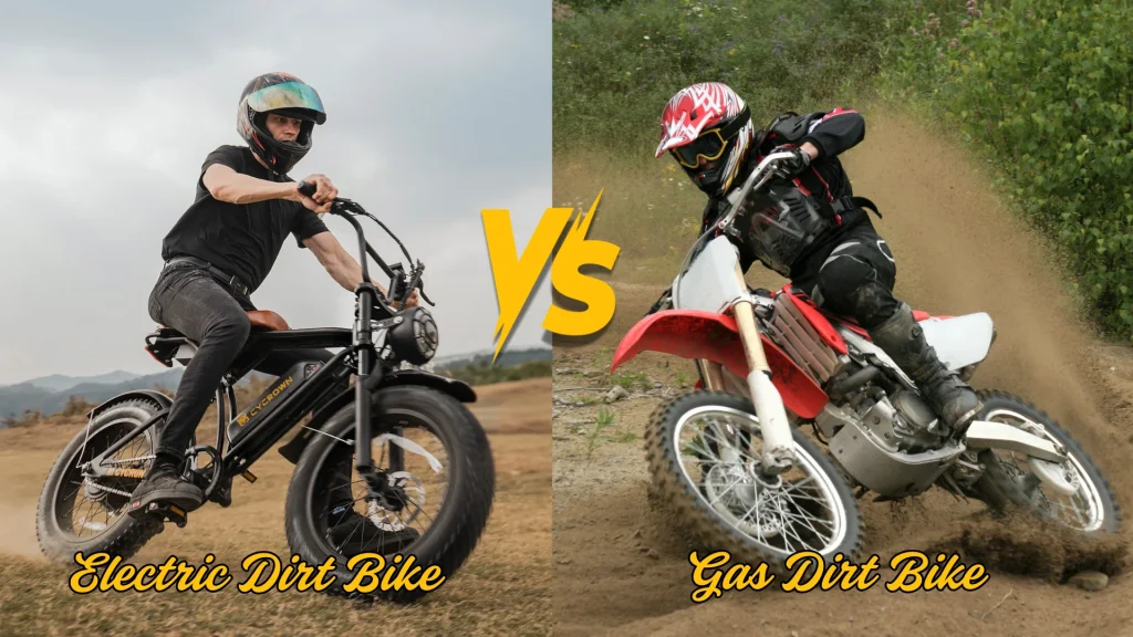electric dirt bike vs gas dirt bike comparison