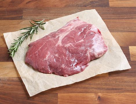 raw chuck eye steak on butcher paper