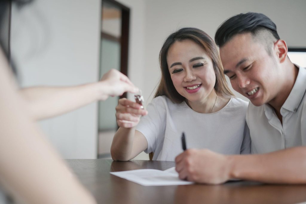 signing apartment lease agreement tenant documents