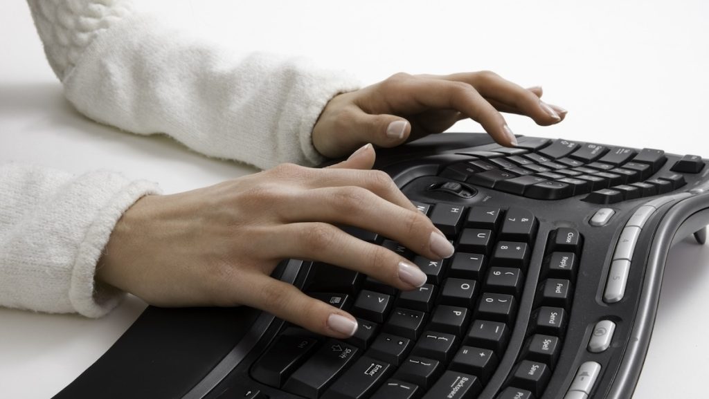 typing on mechanical keyboard hands. (cheap keyboards)