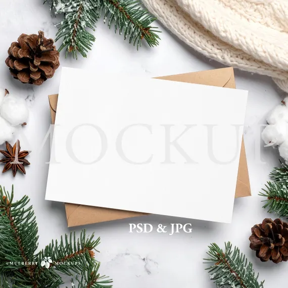 DIY printable holiday cards being created at home