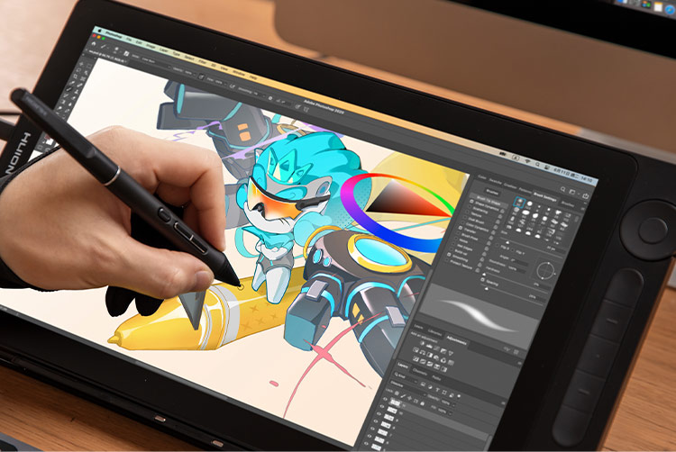 Huion Kamvas 13 Gen 3 cheap pen display drawing tablet with screen realistic use 2026
