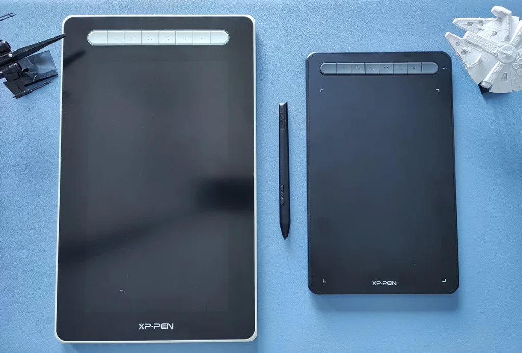 side by side comparison cheap drawing tablets no screen vs with screen XP-Pen Huion 2026