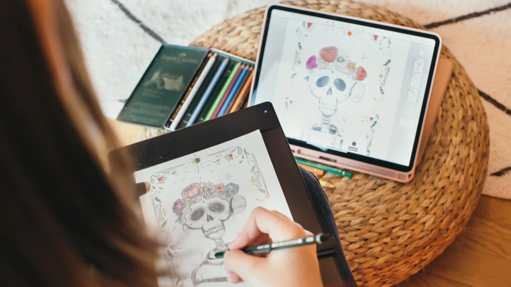 using cheap drawing tablet at home workspace with laptop and stylus 2026